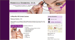 Desktop Screenshot of dobbinsoptometry.com